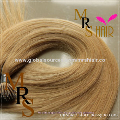 24-inch Light Brown 24# Straight Nano Ring Hair
